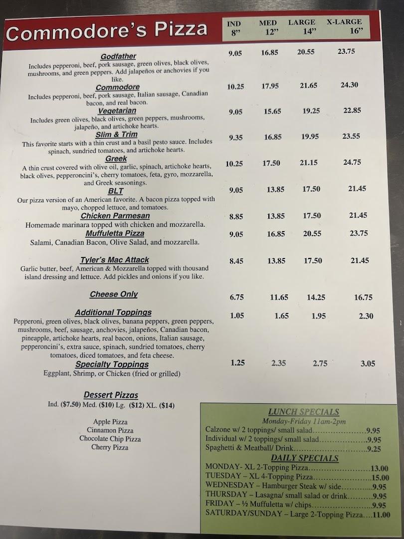 Commodore's Pizza of Amite
