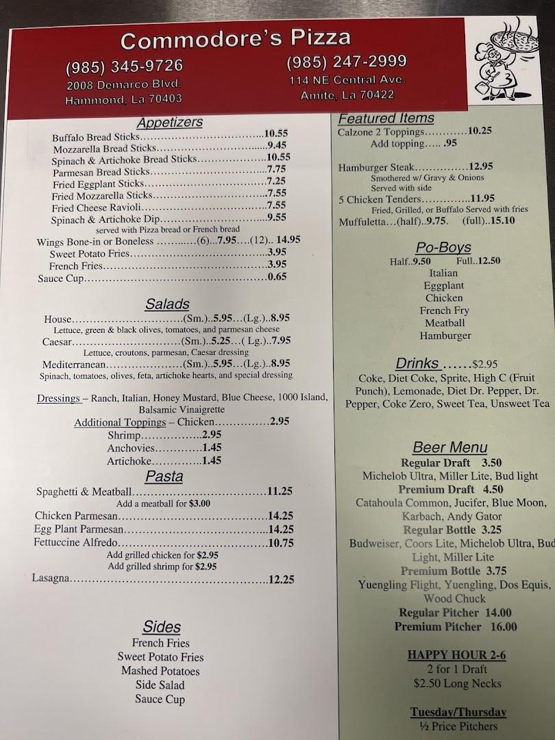 Commodore's Pizza of Amite