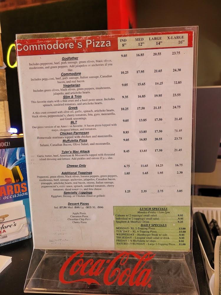 Commodore's Pizza of Amite Menu image 4
